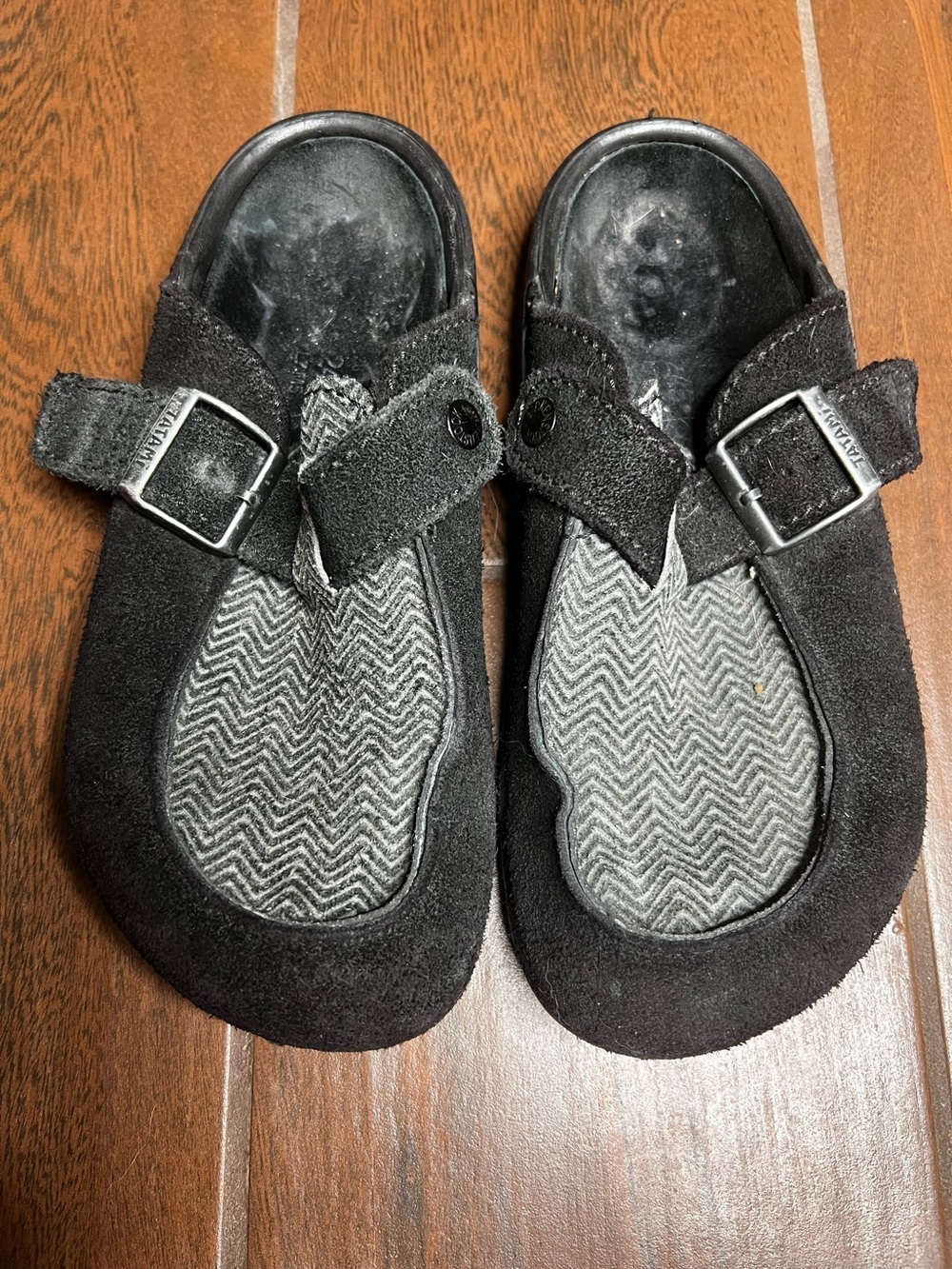 Birkenstock Tatami Almanor Clogs Black and Chevron Women’s EU 38 US 7